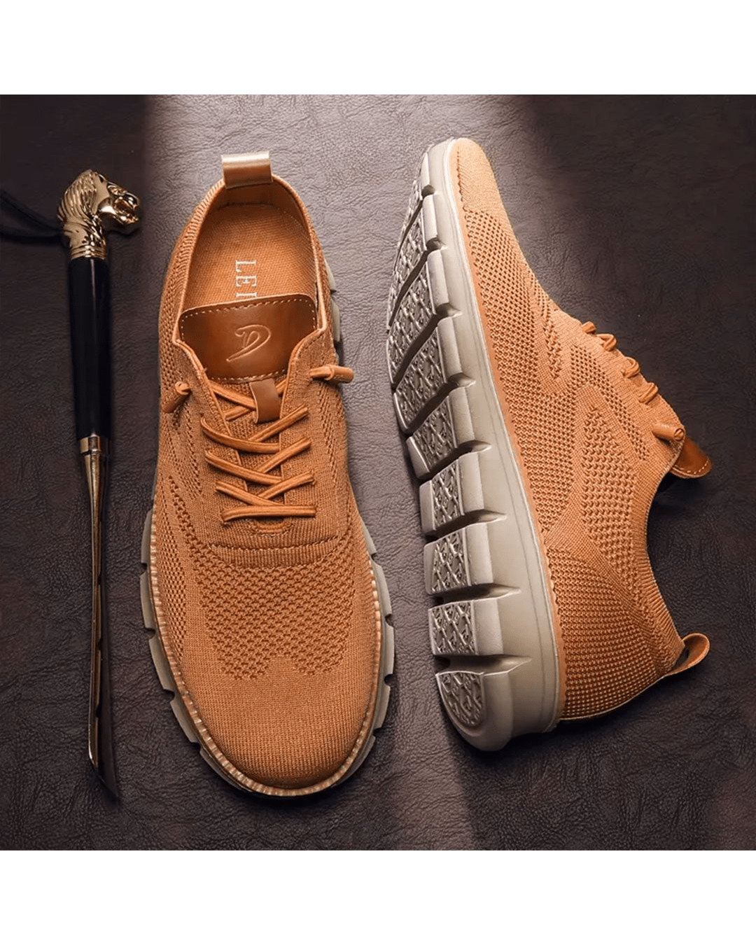 Michał | Sneakersy męskie z siateczkową cholewką