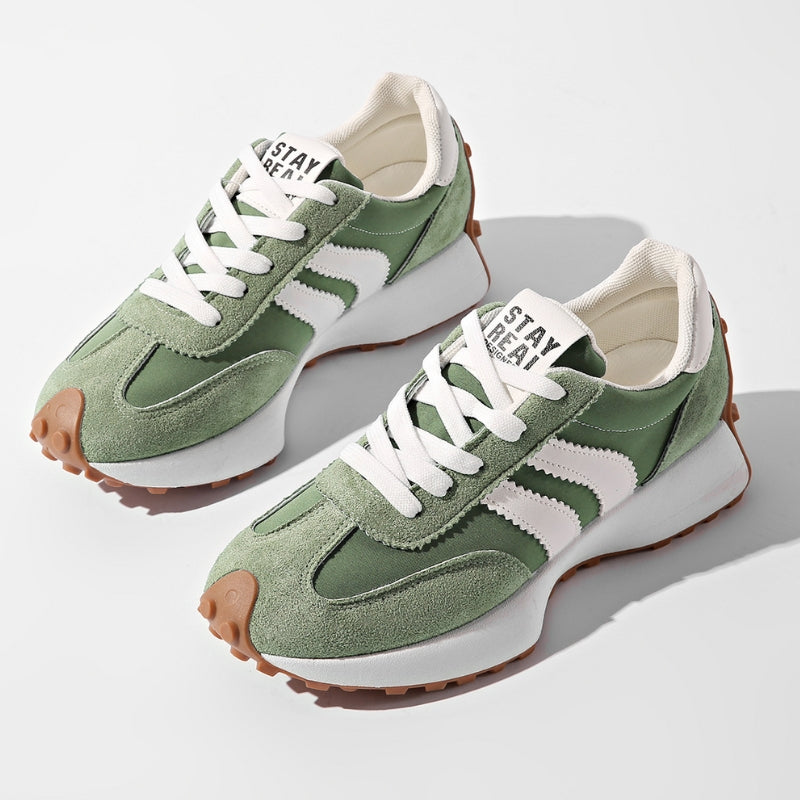 Karolina | Sneakersy Damskie Na Platformie Z Sznurowaniem
