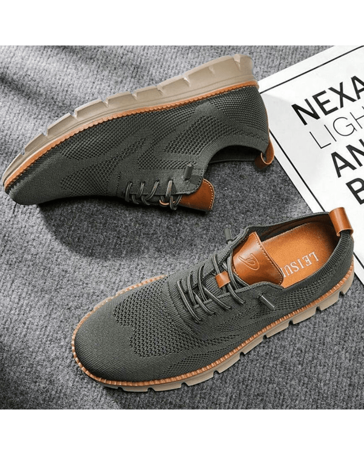 Michał | Sneakersy męskie z siateczkową cholewką