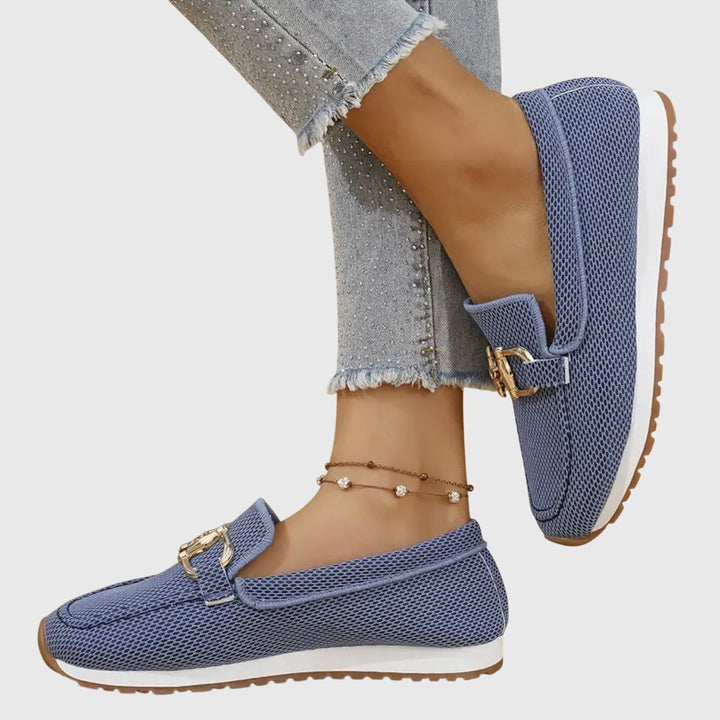 Weronika | Sneakersy damskie wsuwane z ozdobnym detalem