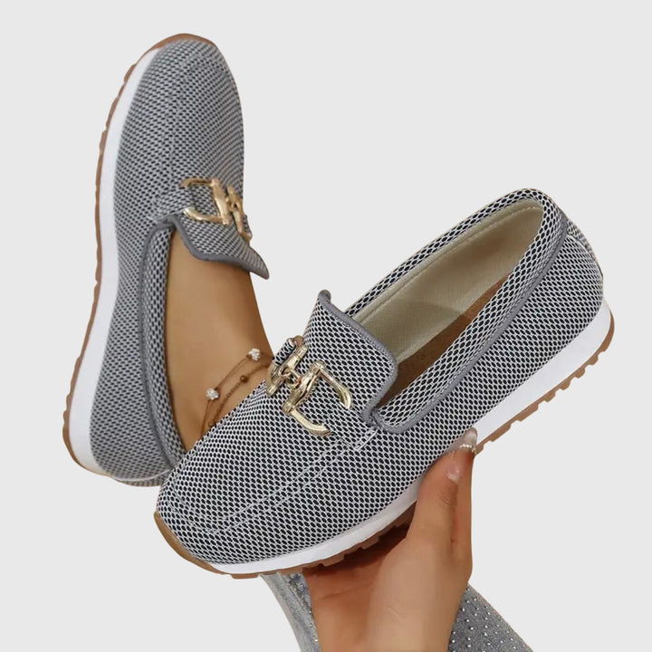 Weronika | Sneakersy damskie wsuwane z ozdobnym detalem