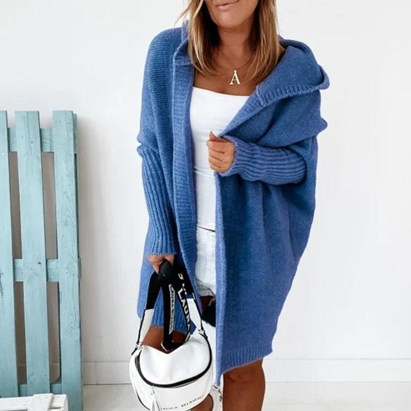 Dorota | Kardigan Damski Oversized Z Kapturem