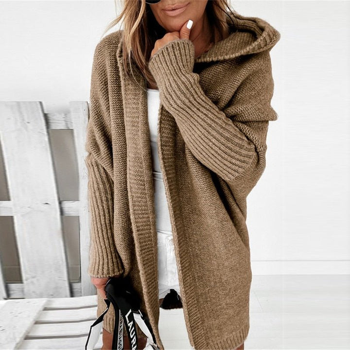 Dorota | Kardigan Damski Oversized Z Kapturem