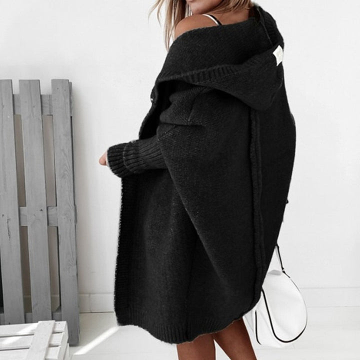 Dorota | Kardigan Damski Oversized Z Kapturem
