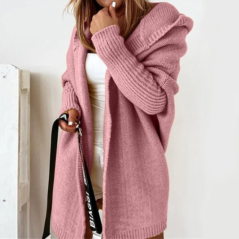 Dorota | Kardigan Damski Oversized Z Kapturem