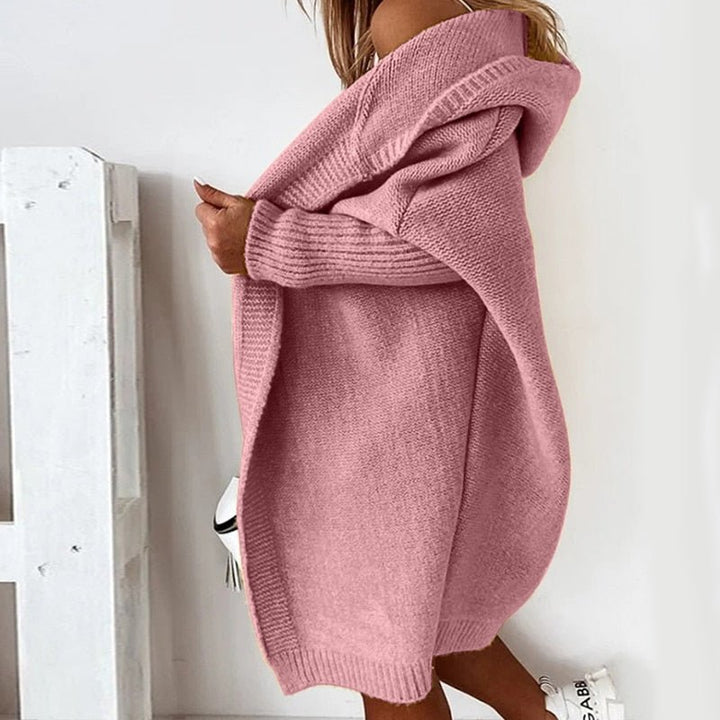 Dorota | Kardigan Damski Oversized Z Kapturem