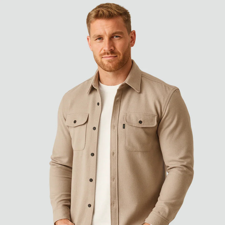 Tomasz | Koszula męska overshirt z kieszeniami na piersi