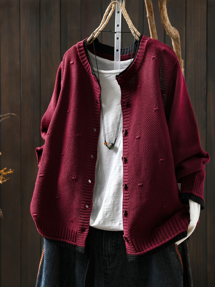 Dorota | Kardigan damski oversize z guzikami