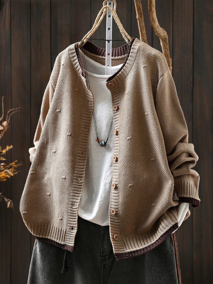 Dorota | Kardigan damski oversize z guzikami
