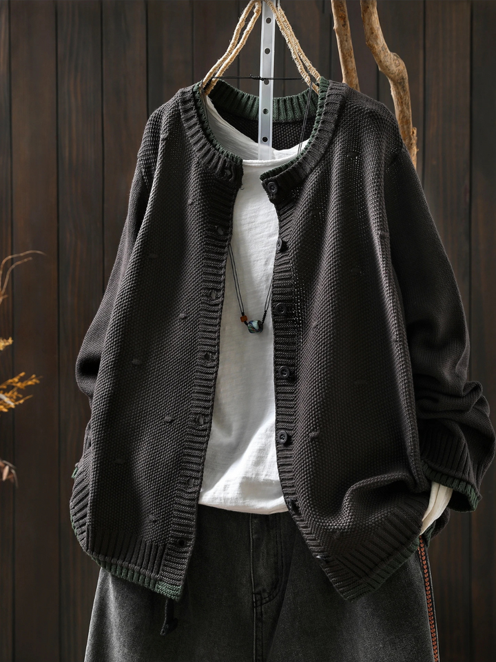 Dorota | Kardigan damski oversize z guzikami