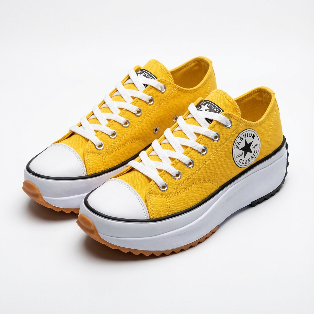 Natalia | Sneakersy Damskie Na Platformie Na Sznurówki Casualowe