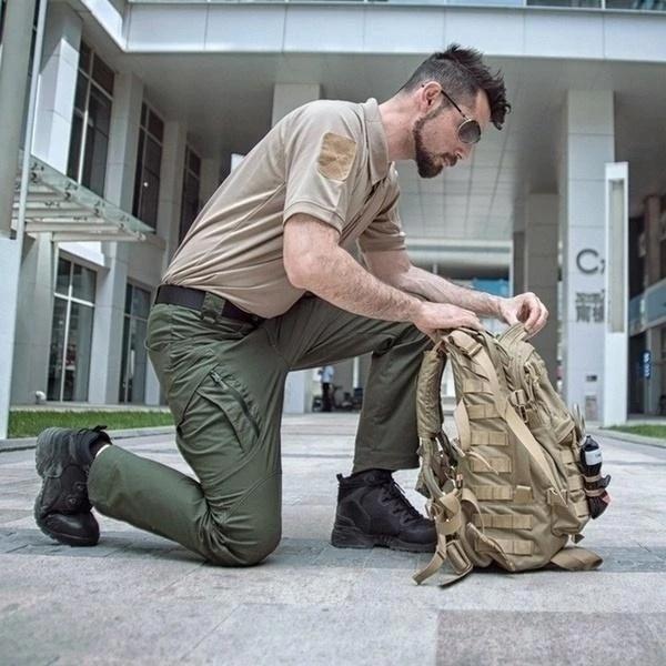 Piotr | Spodnie trekkingowe męskie cargo z kieszeniami