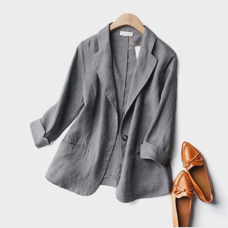Elżbieta | Blazer Damski Lniany