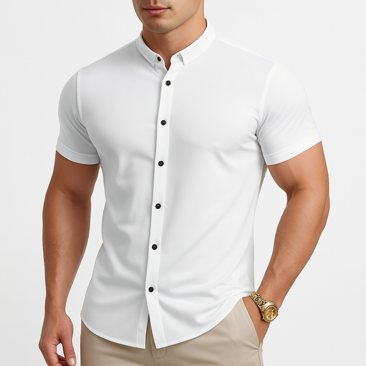 Tomasz | Koszula Męska Krótki Rękaw Slim Fit