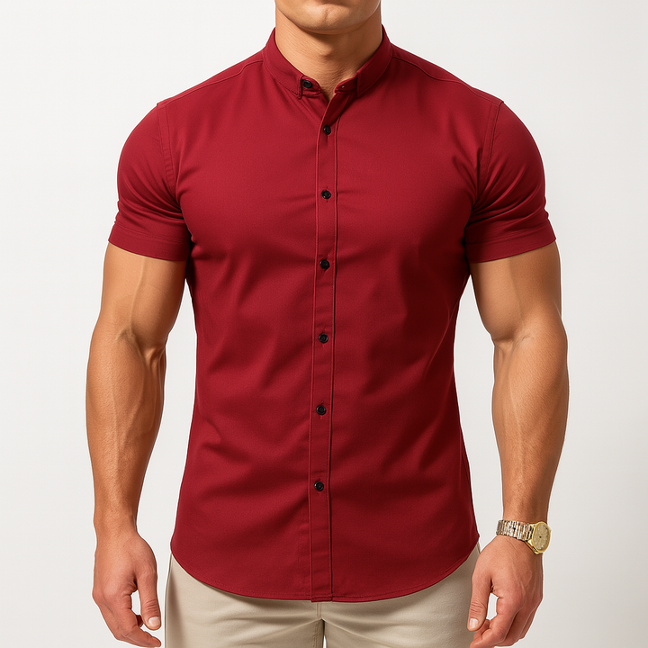 Tomasz | Koszula Męska Krótki Rękaw Slim Fit