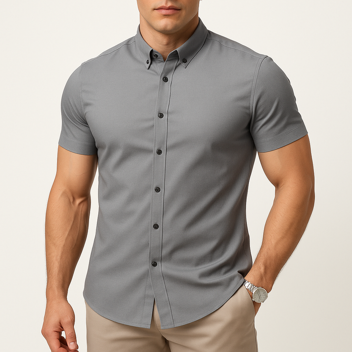 Tomasz | Koszula Męska Krótki Rękaw Slim Fit