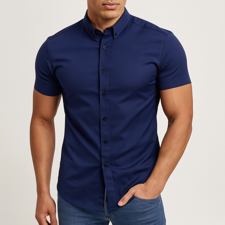 Tomasz | Koszula Męska Krótki Rękaw Slim Fit
