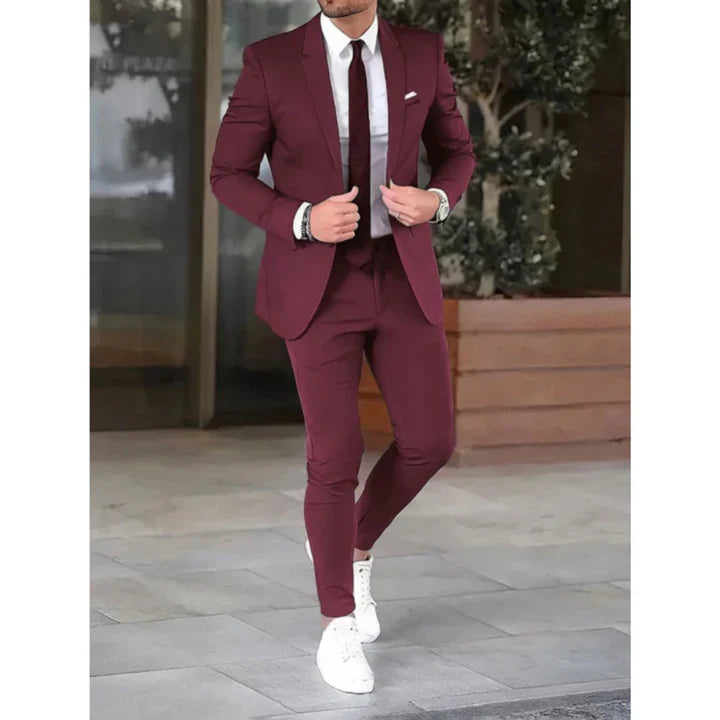 Marek | Garnitur Męski Slim Fit Dwuczęściowy