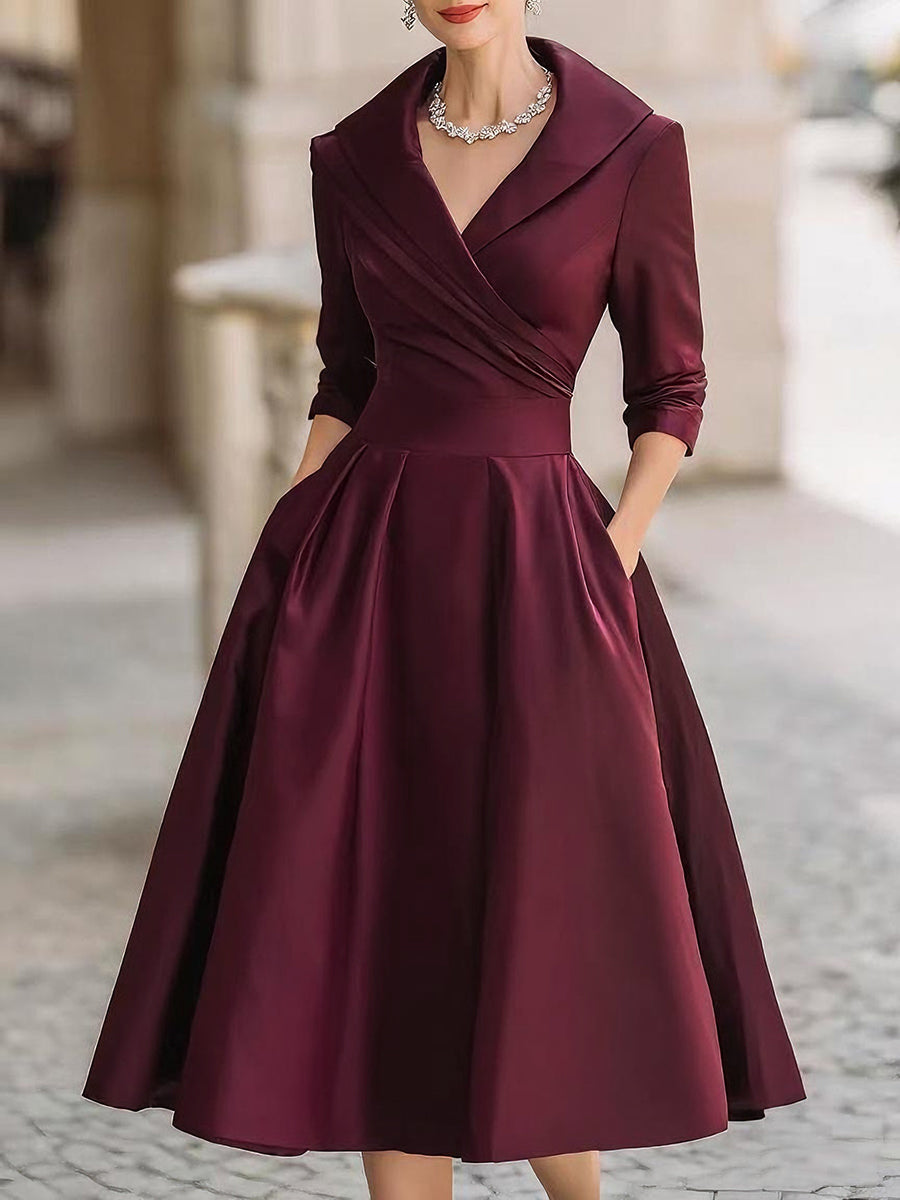 Aurora | Sukienka Midi Damska Vintage