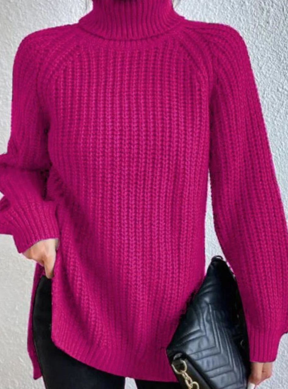 Beata | Sweter damski oversize z golfem