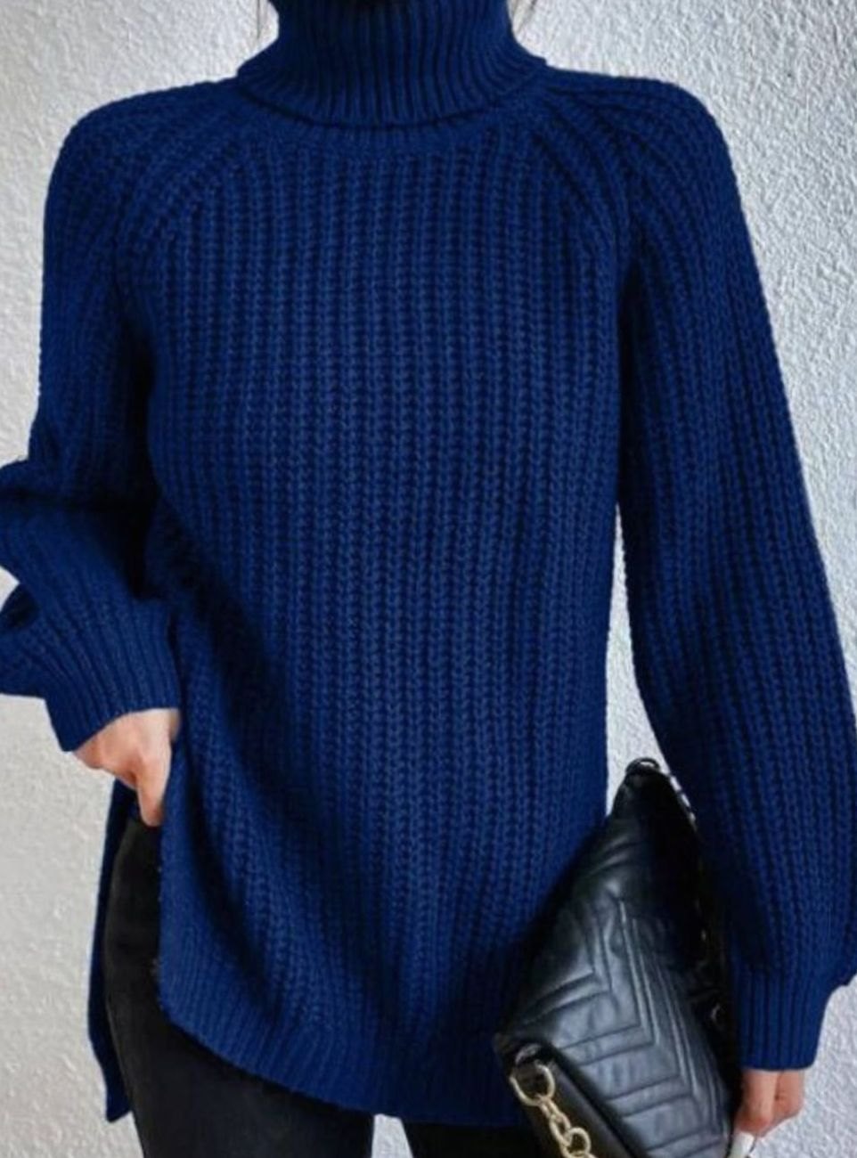 Beata | Sweter damski oversize z golfem