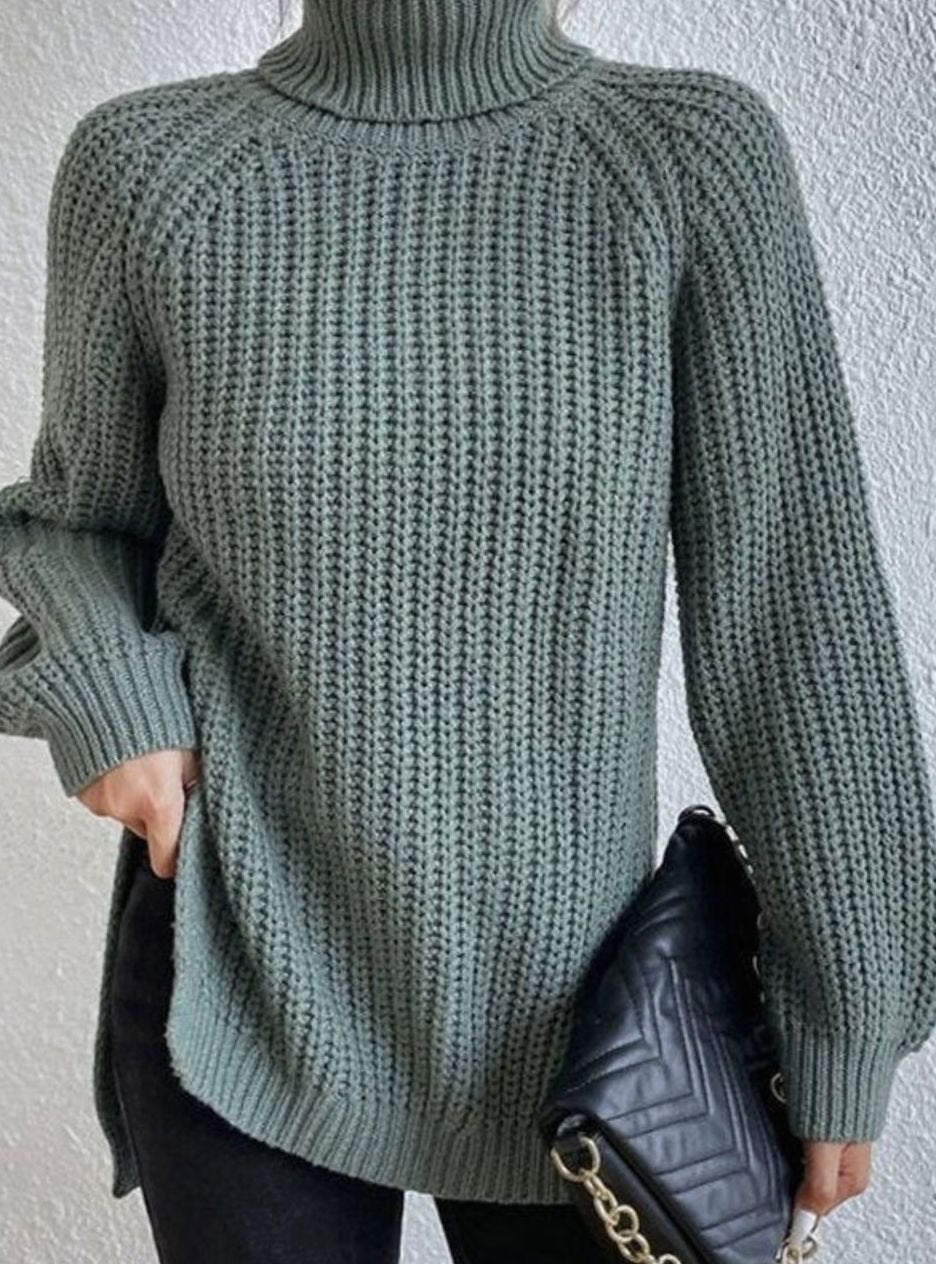 Beata | Sweter damski oversize z golfem
