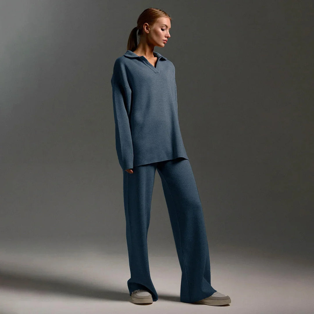 Paulina | Komplet dresowy damski oversize z szerokimi spodniami