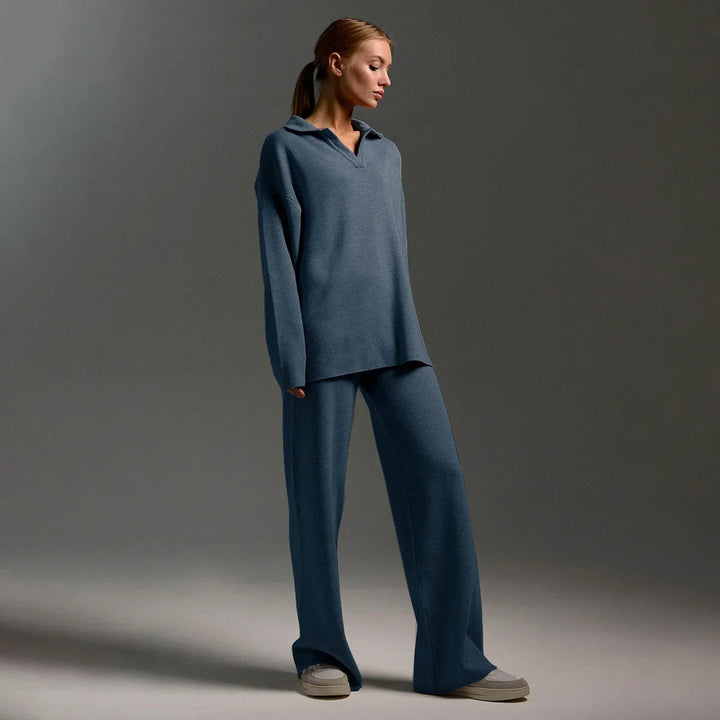 Paulina | Komplet dresowy damski oversize z szerokimi spodniami