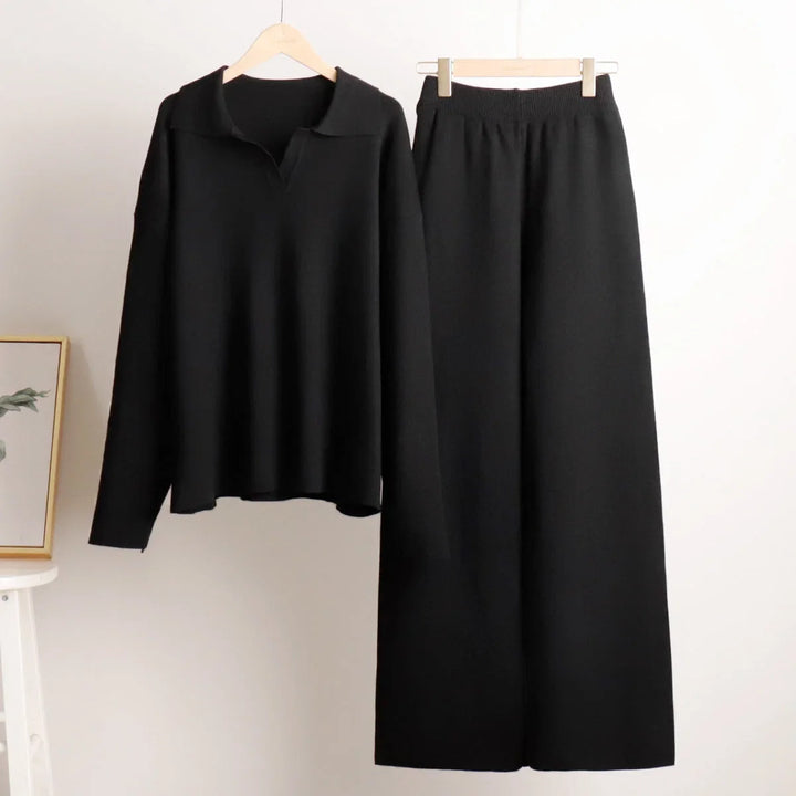 Paulina | Komplet dresowy damski oversize z szerokimi spodniami