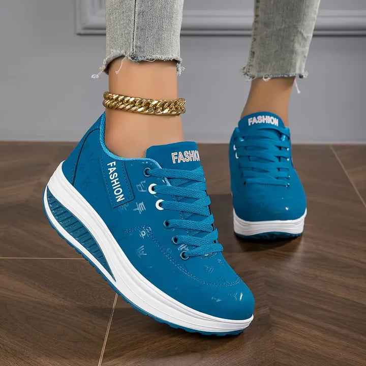 Monika | Sneakersy Damskie Ortopedyczne Flex Z Siateczki Antypoślizgowe