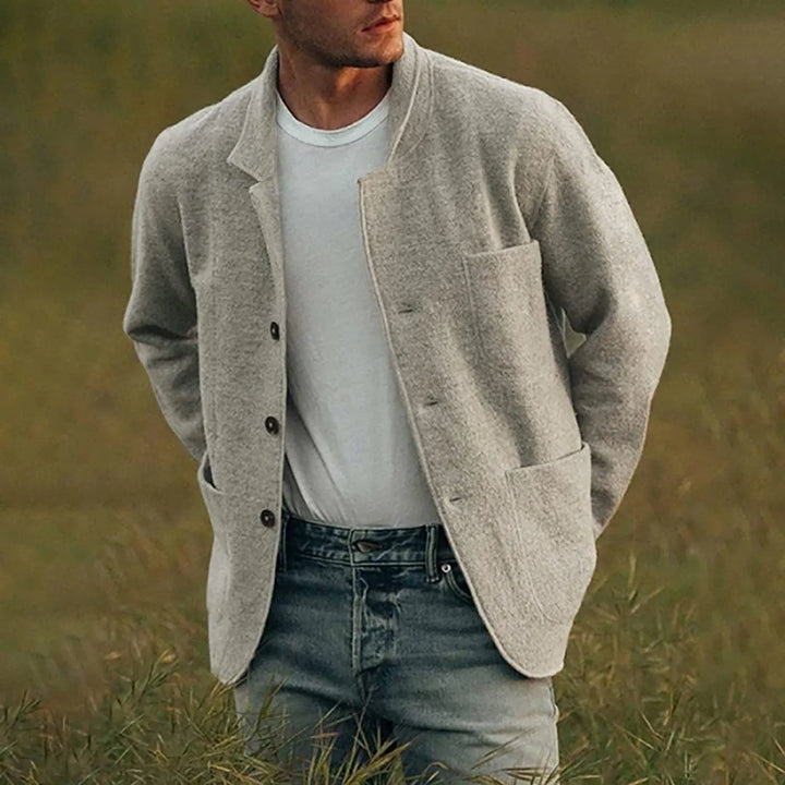 Franciszek | Kardigan męska casual regular fit z kieszeniami