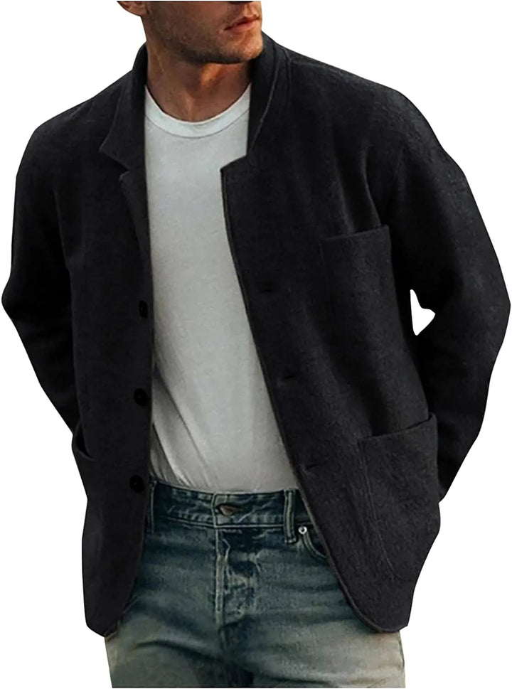 Franciszek | Kardigan męska casual regular fit z kieszeniami