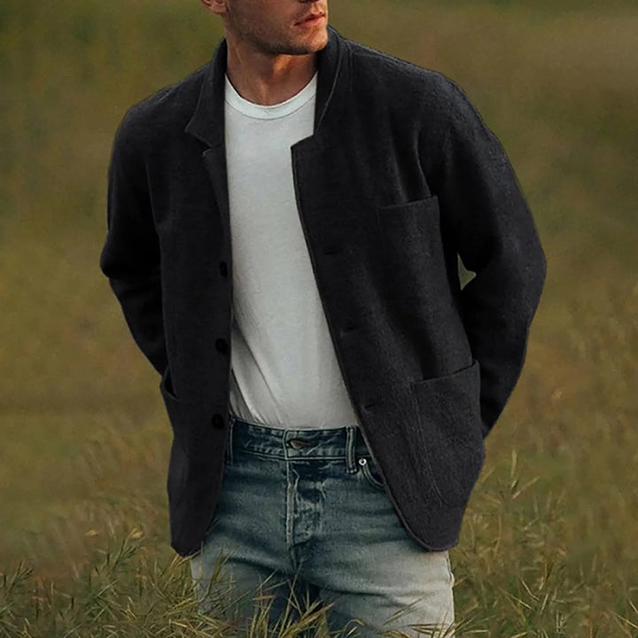 Franciszek | Kardigan męska casual regular fit z kieszeniami
