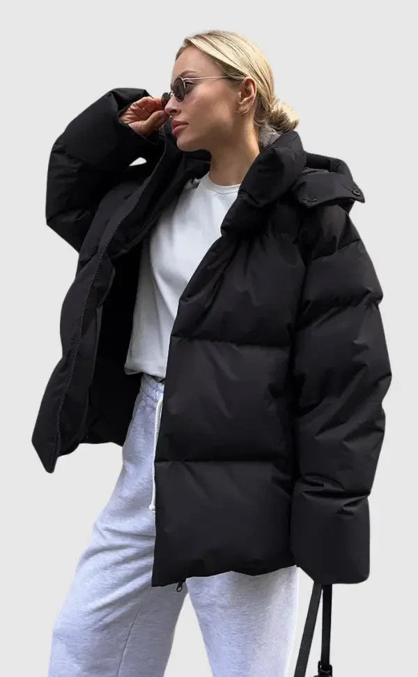 Dorota | Kurtka zimowa damska oversize z kapturem