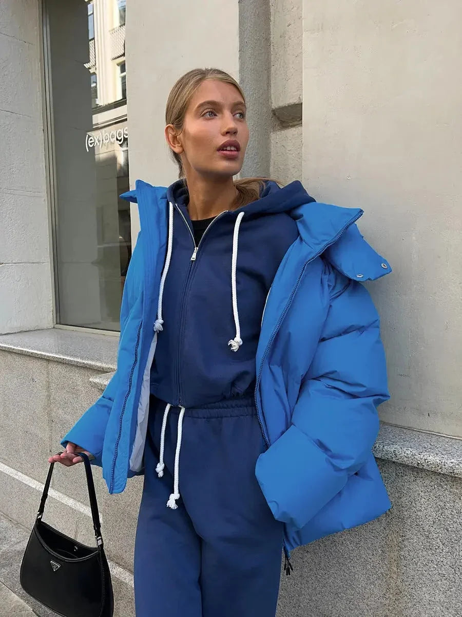 Dorota | Kurtka zimowa damska oversize z kapturem