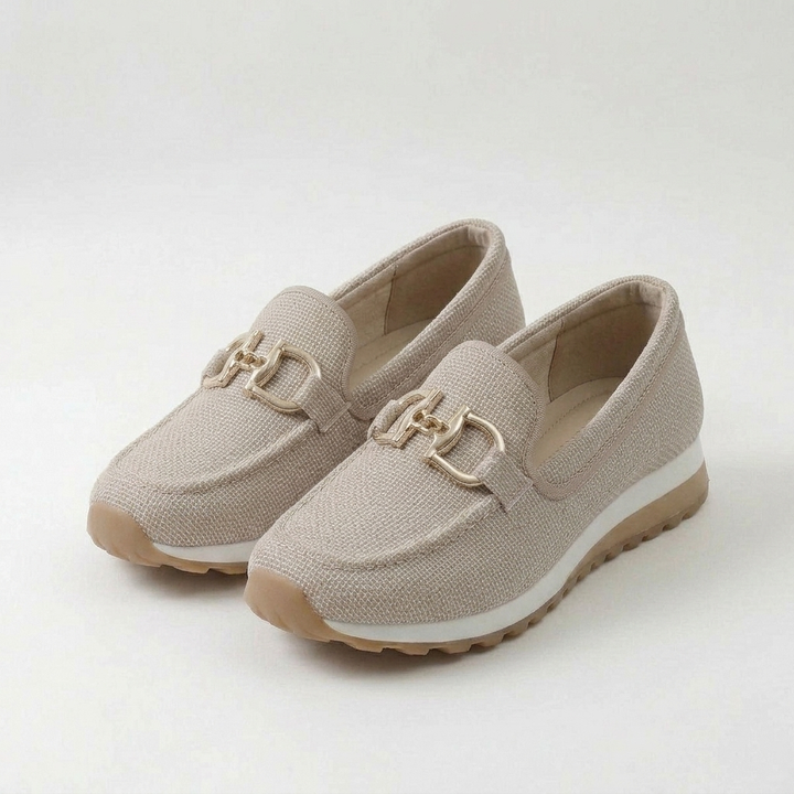 Weronika | Sneakersy damskie wsuwane z ozdobnym detalem