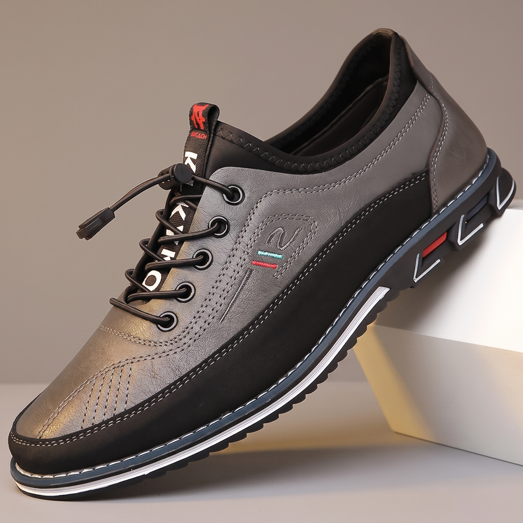 Sebastian | Buty oxford męskie ze Skóry z Gumową Podeszwą