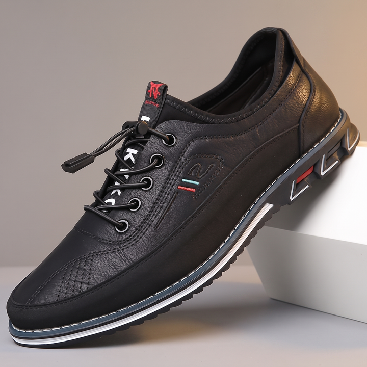 Sebastian | Buty oxford męskie ze Skóry z Gumową Podeszwą