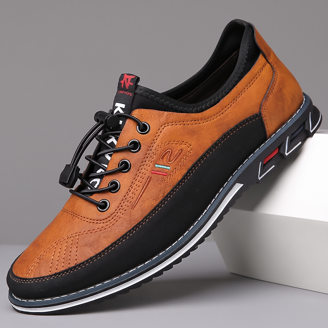 Sebastian | Buty oxford męskie ze Skóry z Gumową Podeszwą