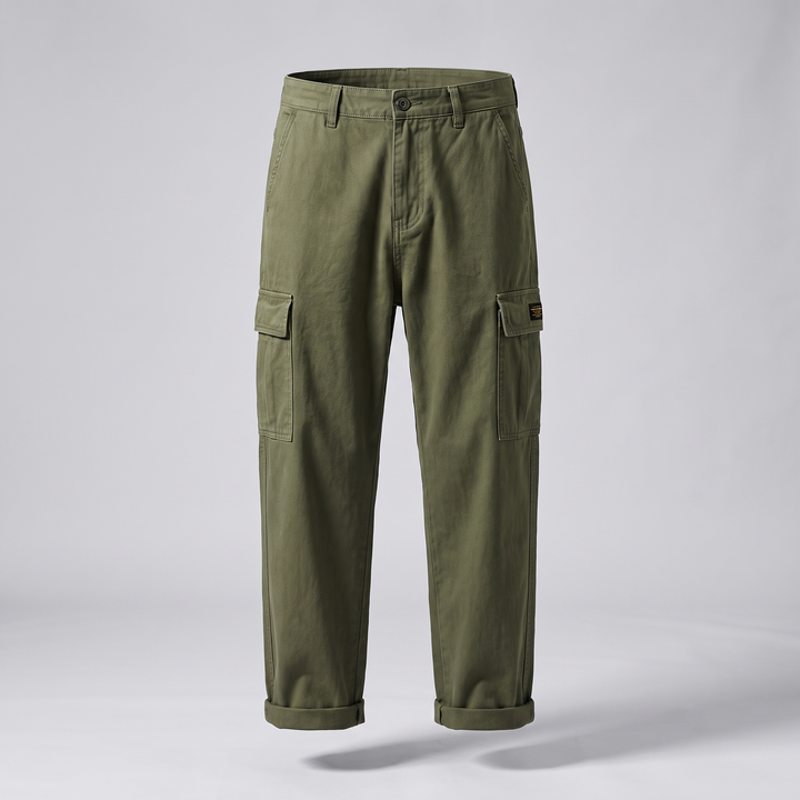 Tomasz | Spodnie cargo męskie w stylu vintage z Kieszeniami