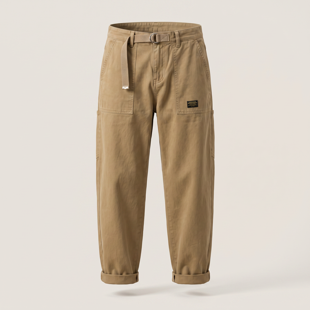 Tomasz | Spodnie cargo męskie w stylu vintage z Kieszeniami