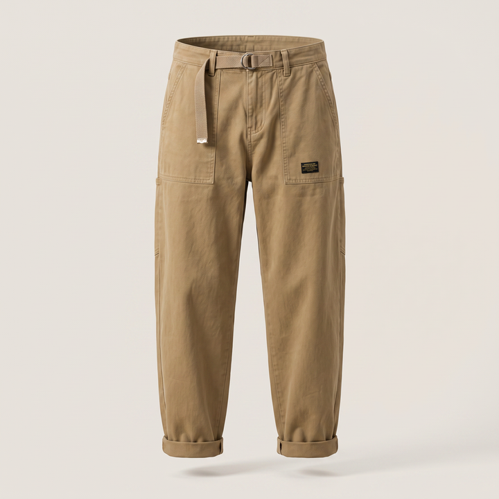 Tomasz | Spodnie cargo męskie w stylu vintage z Kieszeniami